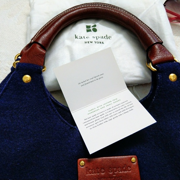 NWT Kate Spade Charlie Wool Shoulder Bag - Picture 6 of 8